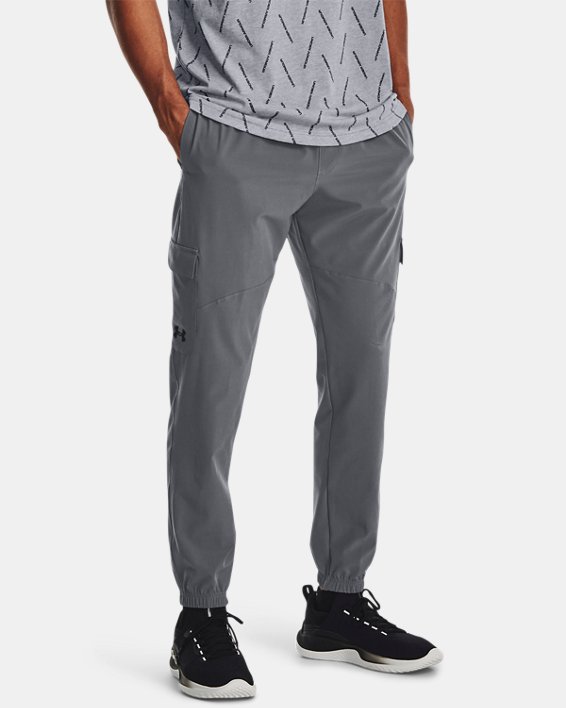 Men's UA Stretch Woven Cargo Pants in Gray image number 0